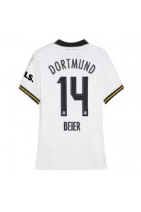 Borussia Dortmund Maximilian Beier #14 Voetbaltruitje 3e tenue Dames 2024-25 Korte Mouw